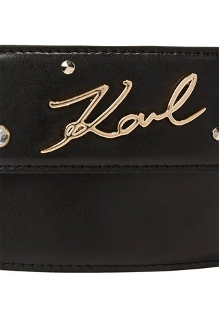 Bandoulière en cuir - Noir