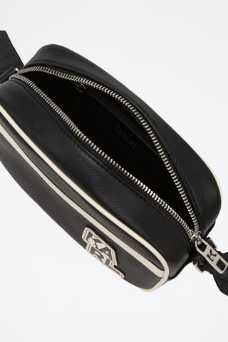 Sac bandoulière en cuir - Noir