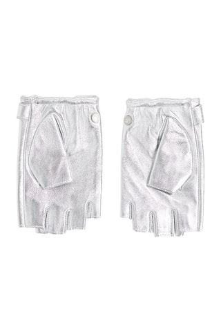 Mitaines en cuir de chèvre - Argenté