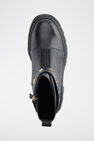 Bottines en cuir - Noir