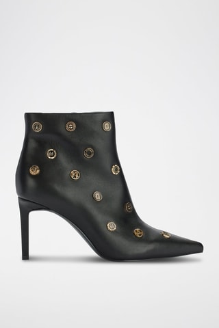 Bottines en cuir - Noir