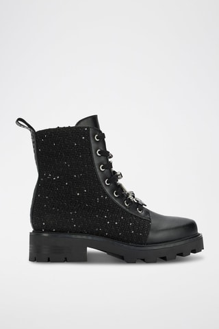 Bottines en cuir - Noir