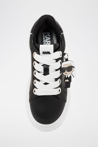 Baskets plateformes en cuir - Noir