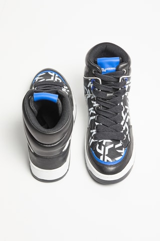 Baskets montantes en cuir - Noir