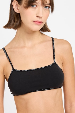 Brassière en coton biologique - Noir