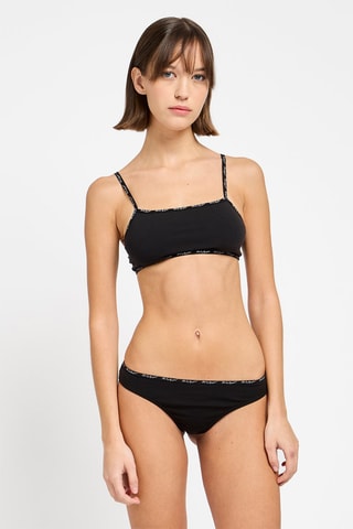 Brassière en coton biologique - Noir