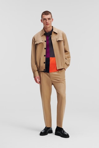 Pull en laine - Violet et gris