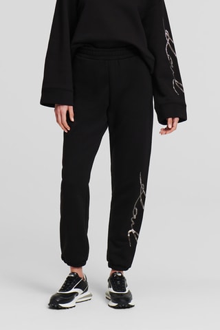 Pantalon de survêtement en coton biologique - Noir