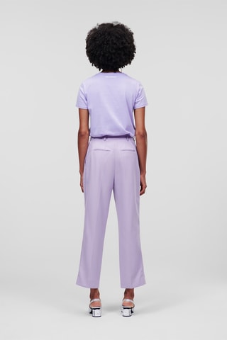 Pantalon en laine vierge - Mauve
