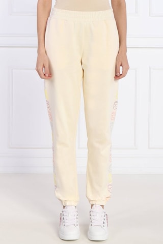 Pantalon de survêtement en coton biologique - Blanc cassé