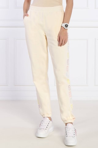 Pantalon de survêtement en coton biologique - Blanc cassé