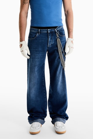 Jean wide legs - Bleu