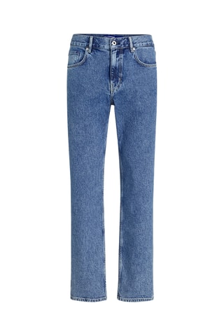 Jean droit en coton biologique - Bleu