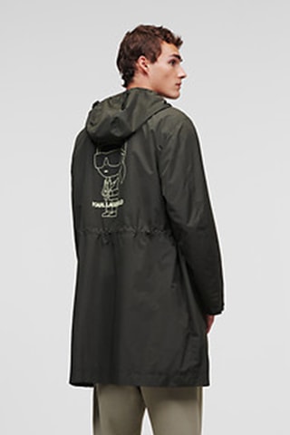 Parka à capuche - Vert foncé