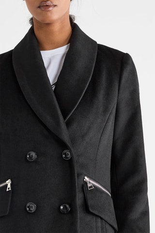 Manteau en laine - Noir