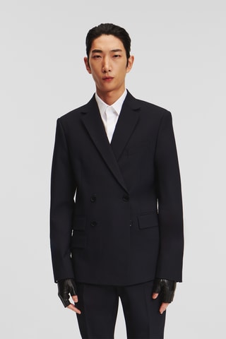 Veste en laine vierge - Noir