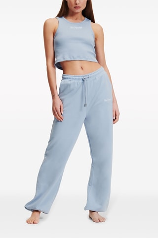 Pantalon de pyjama en coton biologique - Bleu clair