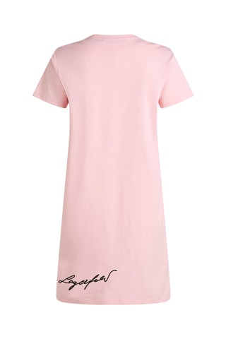 Robe droite en coton biologique - Rose