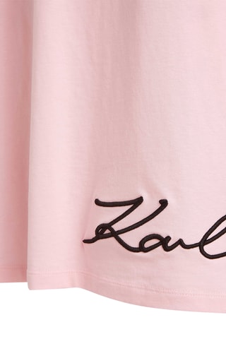 Robe droite en coton biologique - Rose