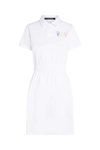 Robe polo en coton biologique - Blanc