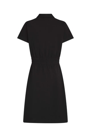 Robe polo en coton biologique - Noir