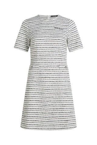 Robe droite - Blanc et noir