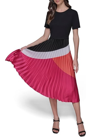 Robe trompe-l'œil - Noir