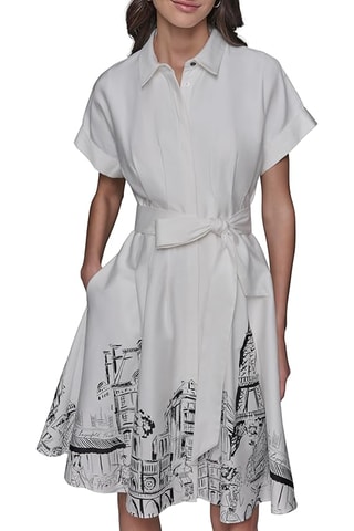 Robe chemise - Blanc