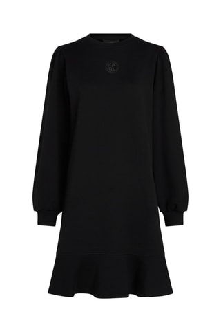 Robe sweat en coton biologique - Noir