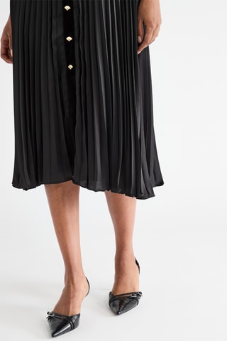 Robe plissée - Noir