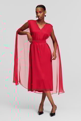 Robe midi - Rouge