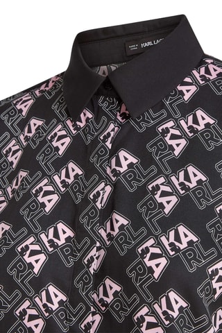 Chemisier - Noir et rose