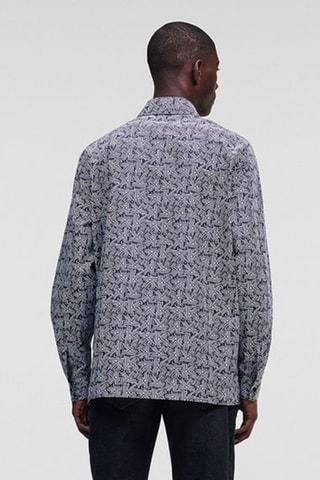 Chemise en coton biologique - Blanc et noir