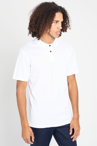 Polo regular en coton biologique - Blanc