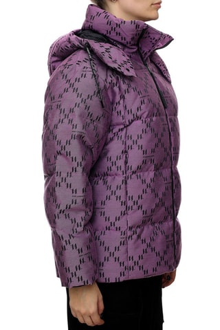 Doudoune à capuche - Violet et noir