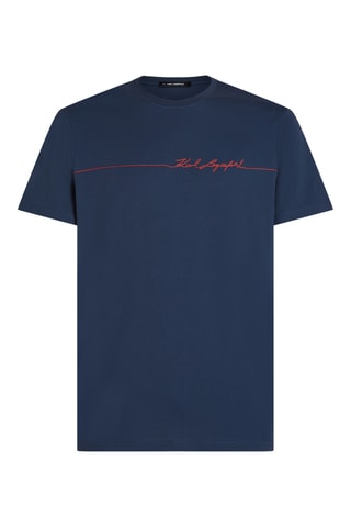 T-shirt en coton biologique - Bleu marine