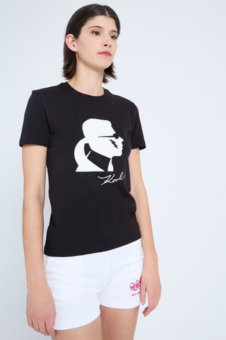 T-shirt regular en coton biologique - Noir