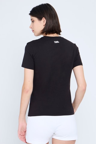 T-shirt regular en coton biologique - Noir