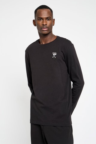 T-shirt regular en coton biologique - Noir