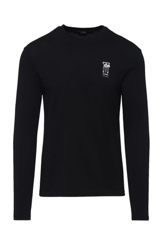 T-shirt regular en coton biologique - Noir