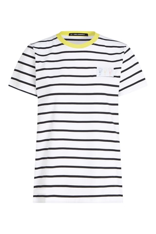 T-shirt en coton biologique - Blanc et noir