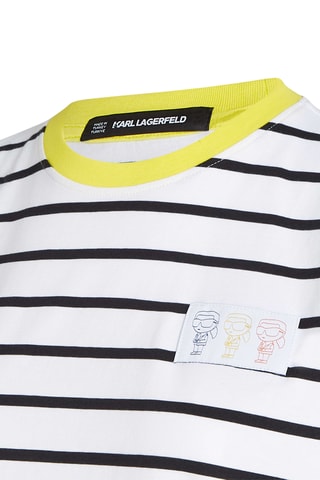 T-shirt en coton biologique - Blanc et noir