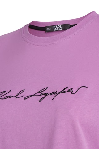 T-shirt en coton biologique - Mauve