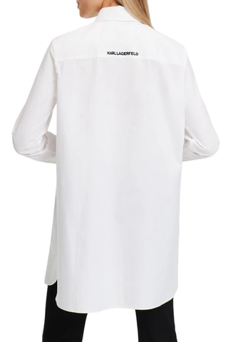 Chemisier en coton biologique - Blanc