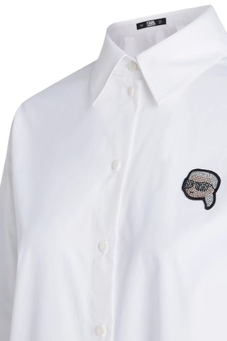 Chemisier en coton biologique - Blanc