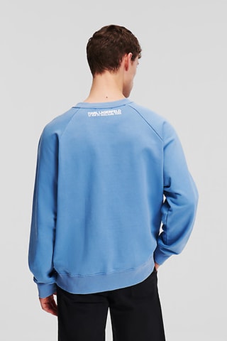 Sweat en coton biologique - Bleu