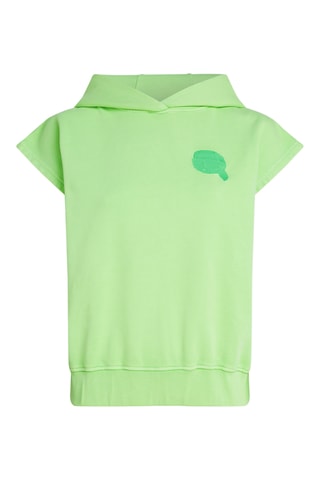 Sweat à capuche en coton biologique - Vert clair