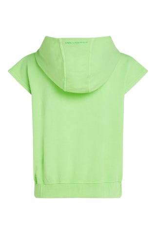Sweat à capuche en coton biologique - Vert clair