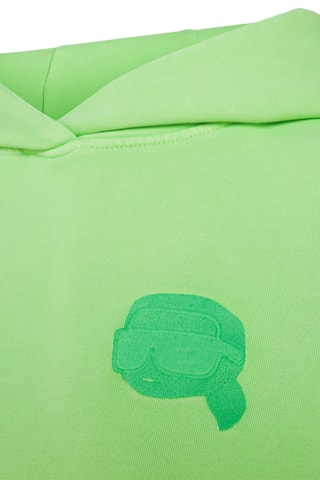 Sweat à capuche en coton biologique - Vert clair