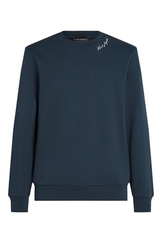 Sweat en coton biologique - Bleu pétrole